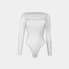 Women's Long Sleeve Bodysuits Slim Fit Legging Jumpsuit
