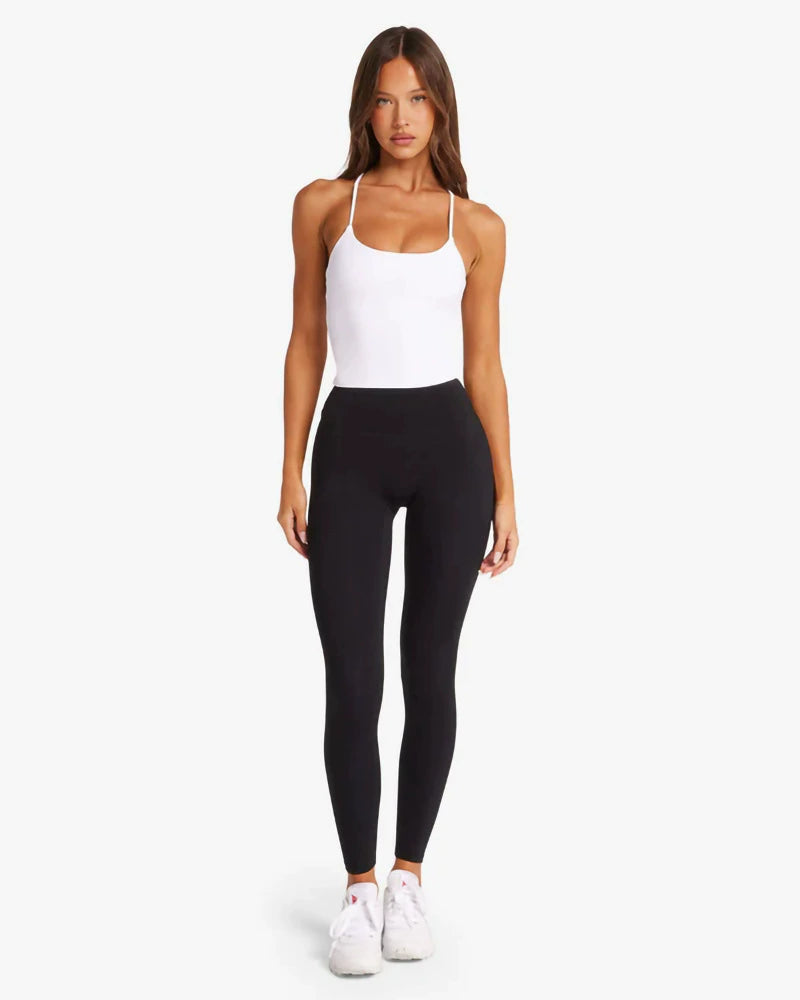 Tight Halterneck Vest Pilates Sports Yoga Long Workout Top Bra