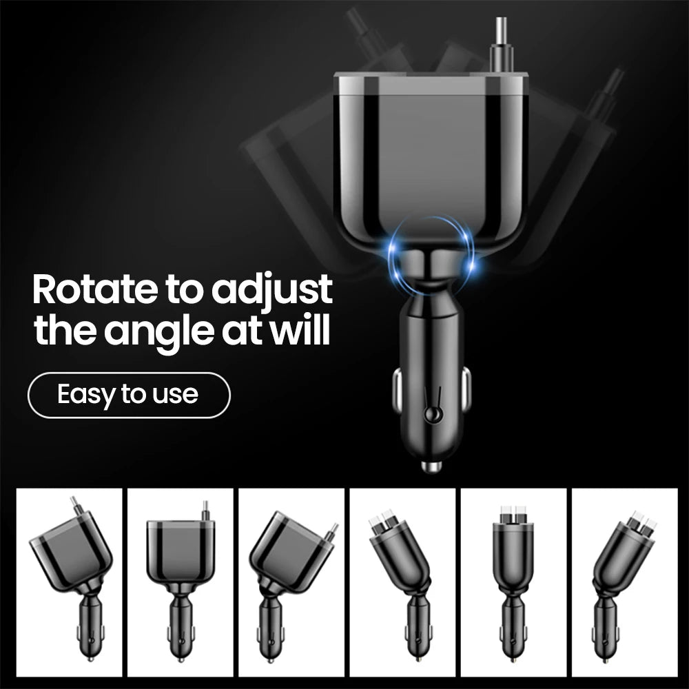 Retractable Car Charger Adaptor
